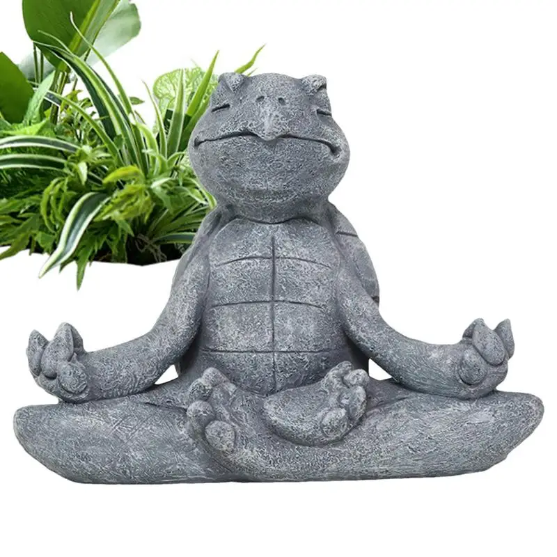 Outdoor Turtle Sculpture Zen Creative Art Decor Resin Tortoise Shape Serene Meditation Figurine For Home And Garden Decorations