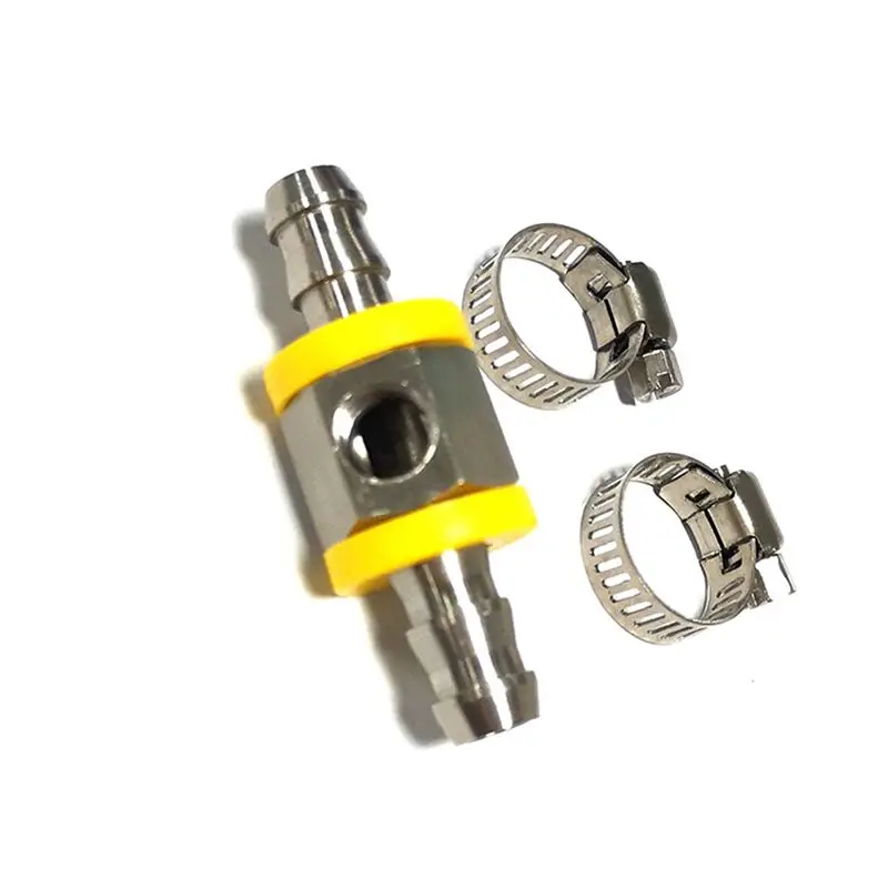 A13F-3/8 Inch Fuel Line Fuel Pressure T-Fitting Adapter For Fuel Pressure Gauge Sensor T-Fitting Adapter Connector