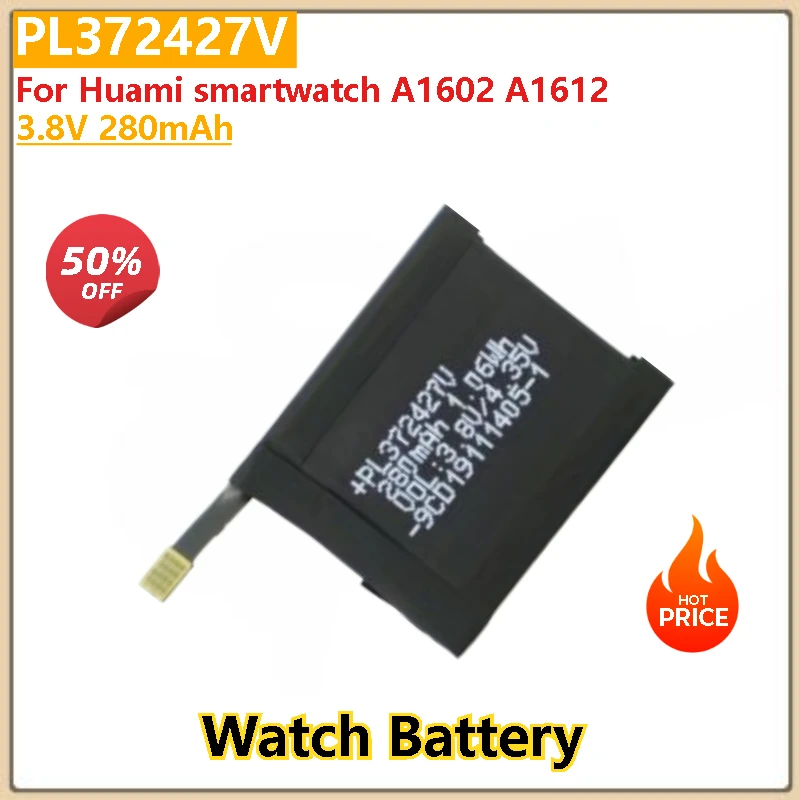

PL372427V 3.8V 280mAh Replacement Battery For Huami Smartwatch A1602 A1612 High Quality