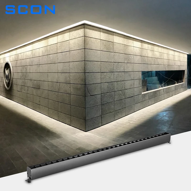 SCON AC110-240V Surface Mounted Wall Wash Light LED Linear Lamp Creative Project Customized Office Concrete Ceiling Bar Lights