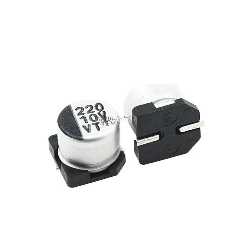10 قطعة SMD مُكثَّف كهربائيًا 10V220UF 6.3*5.4 مللي متر SMD الألومنيوم مُكثَّف كهربائيًا #1