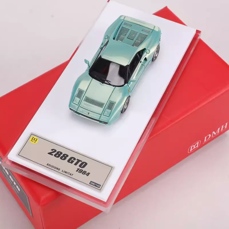 DMH 1:64 مقياس 288 GTO 1984 الراتنج محاكاة نموذج سيارة مجموعة ثابتة مزين هدية تذكارية هواية ولعب