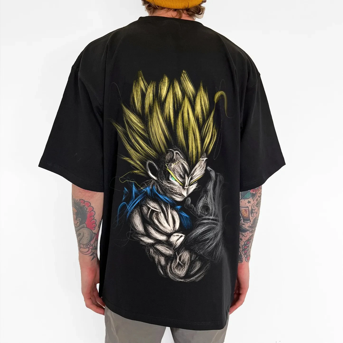 

Летняя футболка с рисунком Dragon Ball Vegeta для фитнеса, мужчин и женщин, Harajuku, винтажная уличная одежда, свободная повседневная одежда с короткими рукавами большого размера