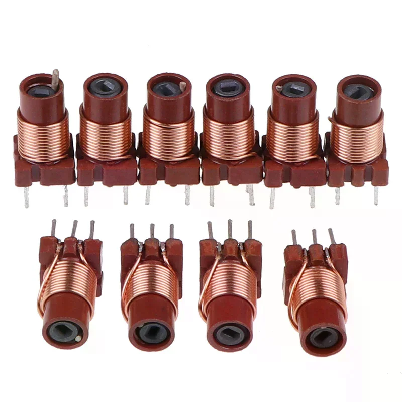 10Pcs High Quality 12T 0.6uh-1.7uh Adjustable High-Frequency Ferrite Core Inductor