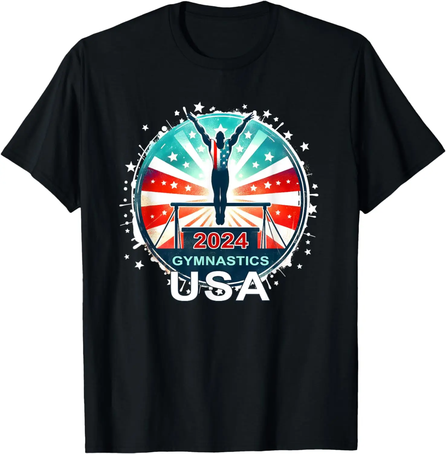 

USA 2024 Games United States Sport 2024 USA Mens Gymnastics T-Shirt