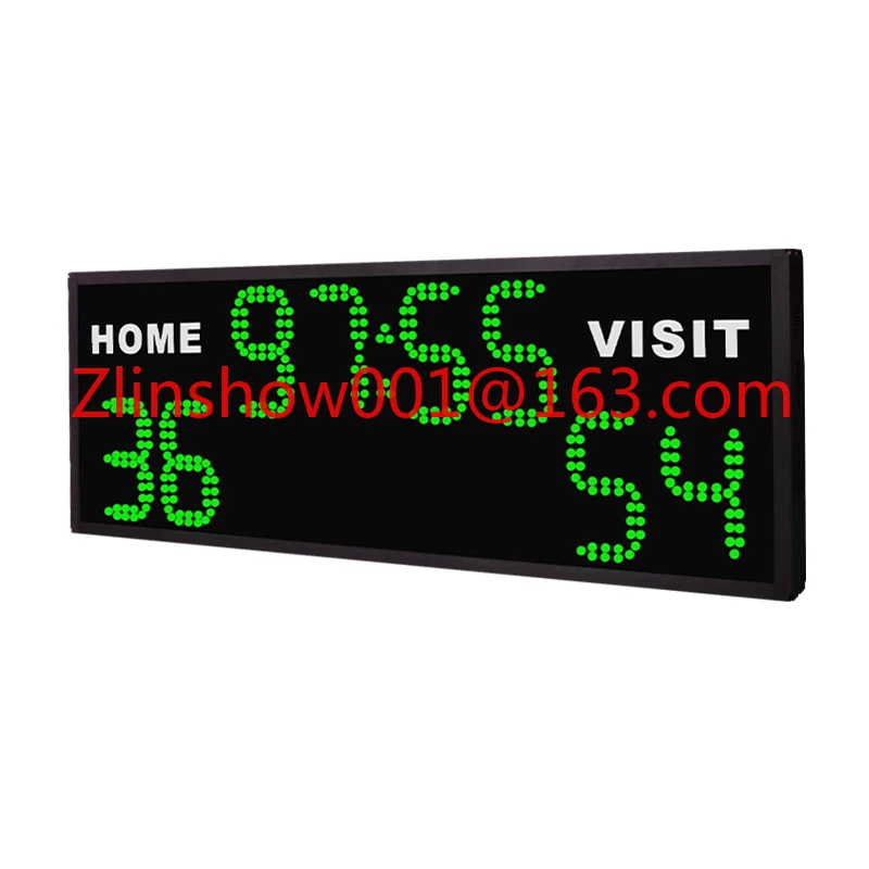 5 inch Portable Basketball Scoreboard with Shot Clock Outdoor LED Score Display and Game Time Countdown Court Equipment