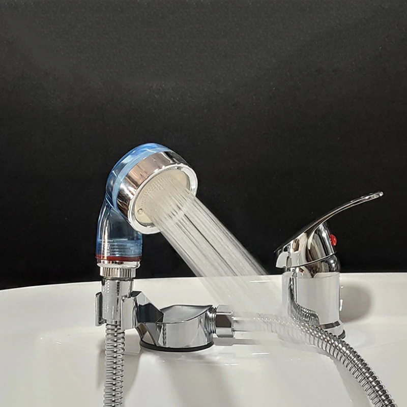 Salon Shampoo Bowl Spray Head Holder Set Plastic Hair Washing Sink Sprayer Base Bracket 90cm Hose Salon Accessories