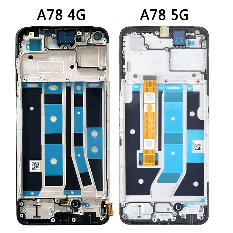 A78 Display Screen For OPPO A78 5G CPH2483 CPH2495 LCD Display Touch Screen Digitizer Assembly For OPPO A78 4G CPH2565 LCD Frame