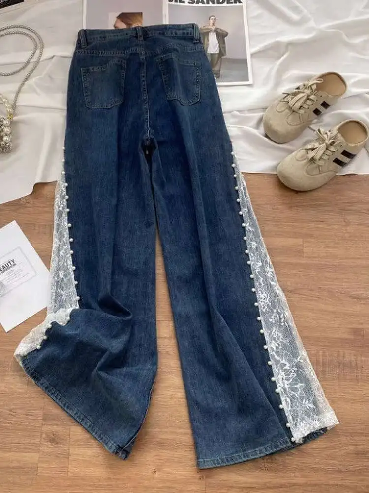 

plus Size Women's High Waist Straight Leg Jeans Casual Comfortable Loose Fit Denim Pants Retro Versatile Autumn New Sle