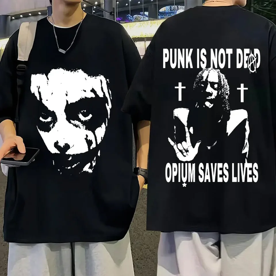 トップス VLONE OPIUM CARTI NETTSPEND LOGO TEE Y2K Playboi Carti 0pium Label Black Jersey Mesh T Shirt V2 - Etsy Israel