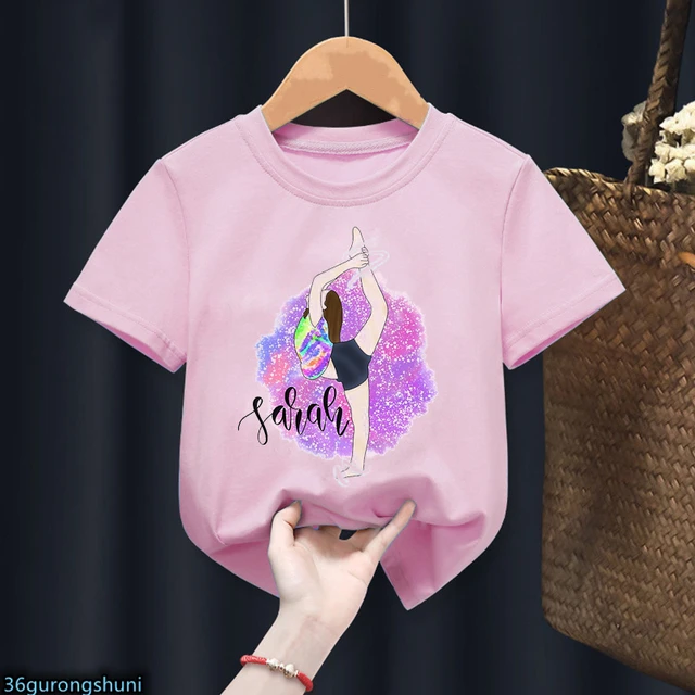 Moda nuove ragazze T Shirt divertente ginnastica sport ragazze stampa grafica T Shirt ragazze carine maglietta sportiva estate bambini magliette top AliExpress