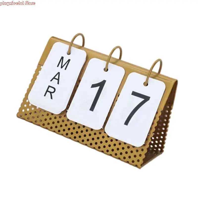 E8ba Desk Desk Monthly Calendar Planner Tabletop Постоянный флип -календарь для полков.
