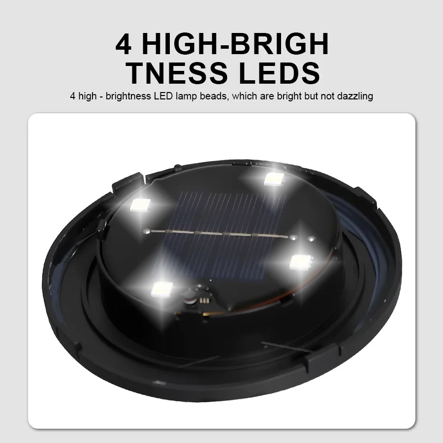 Solar Pebble Lights Outdoor Waterproof IP65, Decorative Garden Stone Lights for Pathway/Lawn/Yard, 8H Auto Lighting Solar Light