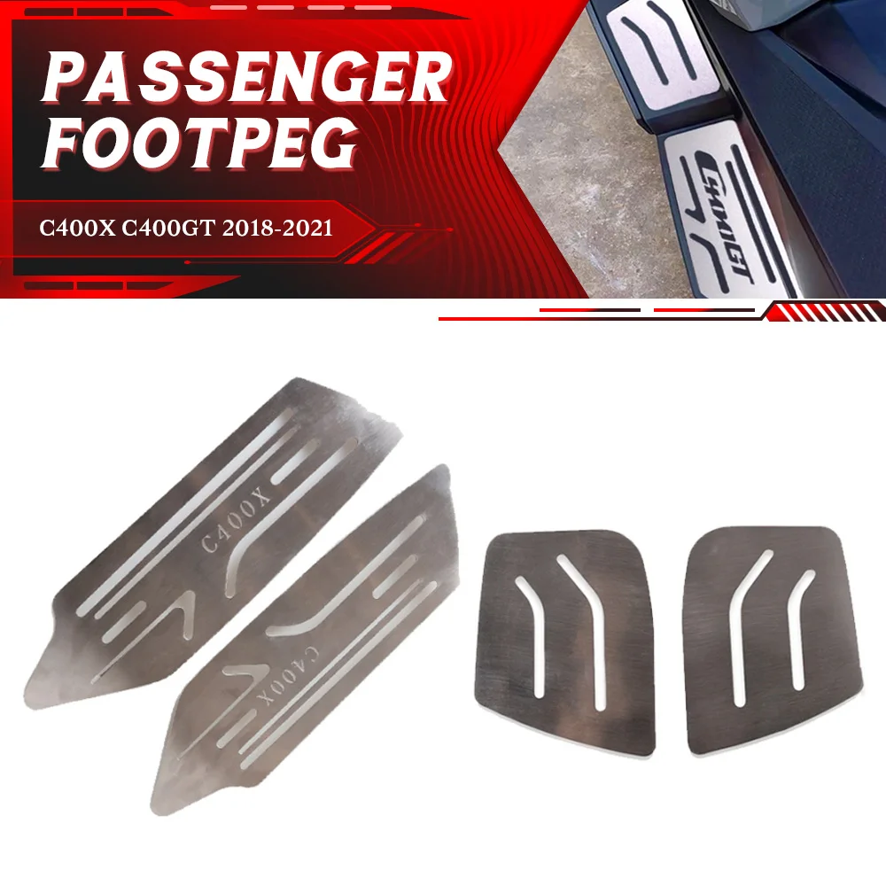 TC 400 X GT Foot Rest Plate Plate Foot Pegs Skidproof Pedal For BMW C400X C400GT 2018 2019 2020 2021 2022 2023 Footrest Footpads