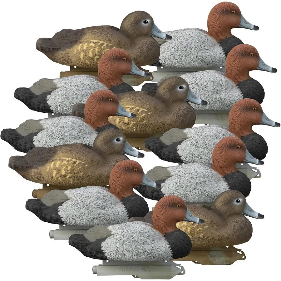 

Higdon Outdoors Standard Red Head Duck Decoys Foam-Filled