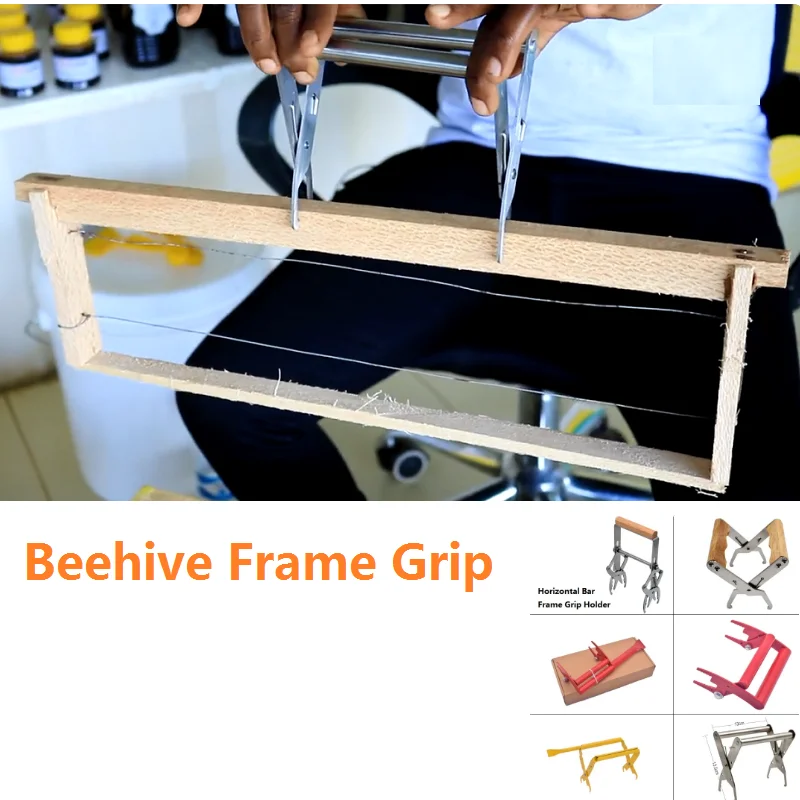 Bee Hive Frame Grip Holder Lift Gripper Bee Hive Frame Holder Capture Frame Grip Beehive Clip Clamp Grasp Beekeeping Tools