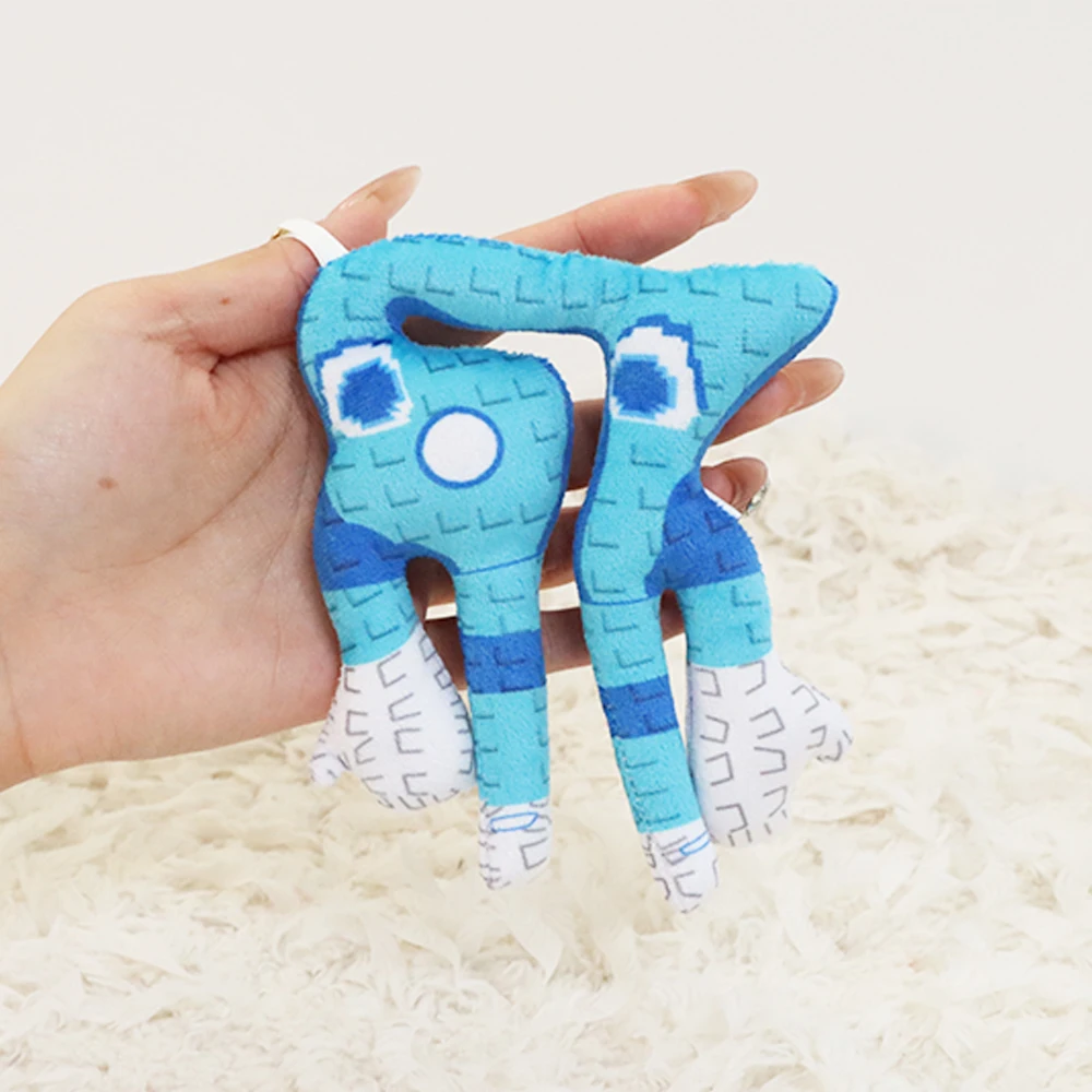 12cm STEAL A BRAINROT Blue 67 sahur Plush Toy Cute No. 67 Keychain Pendant Doll Game Surrounding Blue No. 67 Toys Birthday Gifts