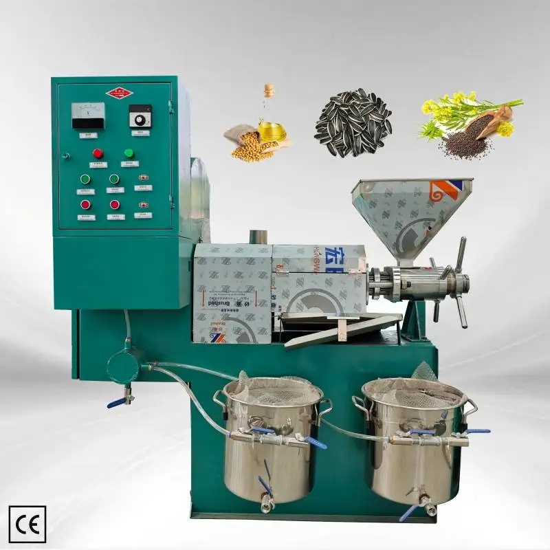Fully Automatic Commercial Spiral Oil Press, Large-scale Peanut, Soybean, Sunflower Seed Edible Oil Extraction Machine