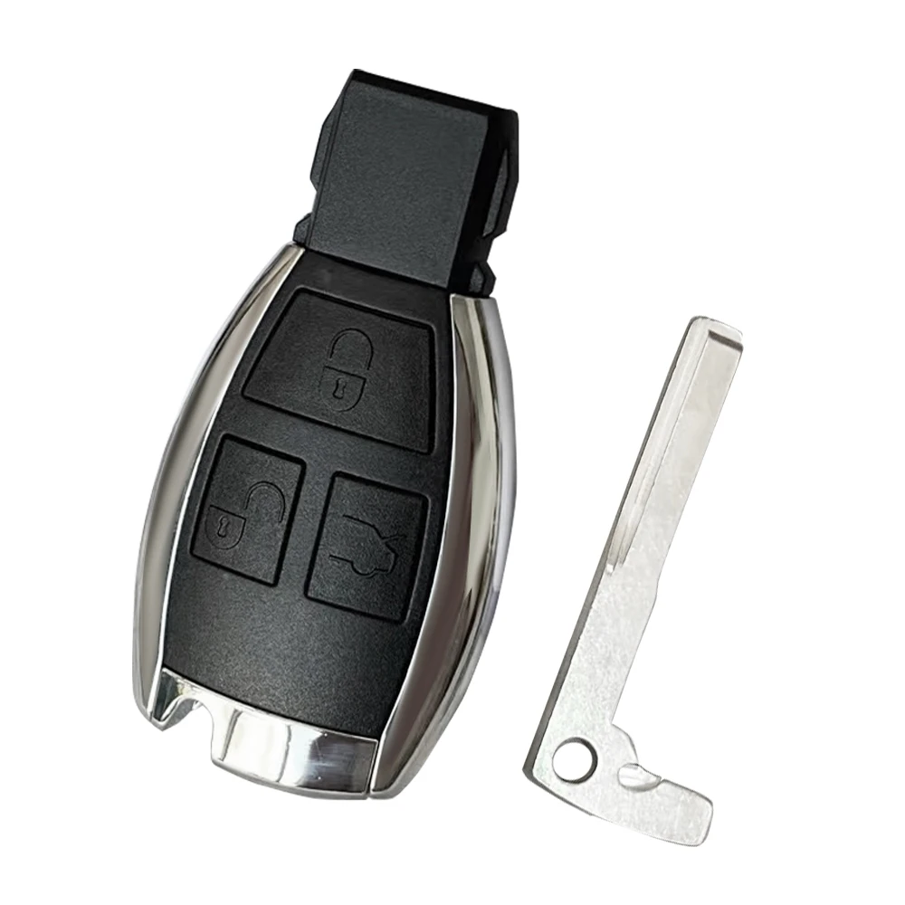 XNRKEY-carcasa de llave de coche remota modificada, 2/3/4 botones, Fob para Mercedes Benz A, B, C, E, Clase W203, W204, W205, W210, W211, W212, W221