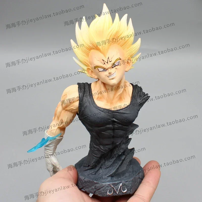 16.5cm Anime Dragon Ball Gk Majin Vegeta Half Bust Super Saiyan Anime Figurka Model Dekoracja Pokoju Kolekcja Prezent Dla Dzieci Zabawka