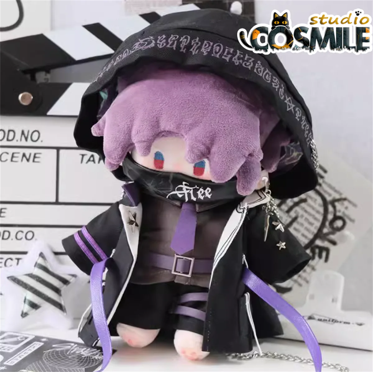 사랑과 Deepspace Homra Rafayel Sneak Assassin 알파 코스프레 의상 플러시 20cm 30cm 인형 인형 액세서리 인형 의류 KN