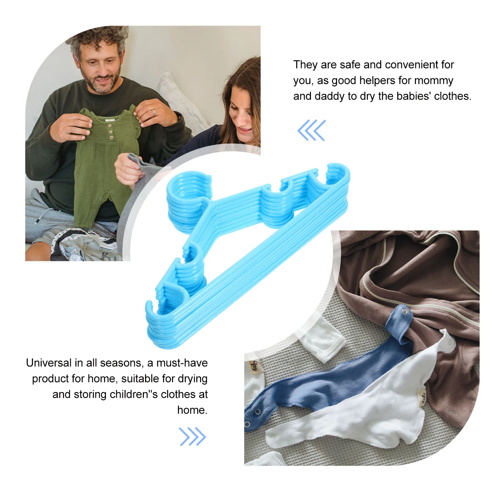

10pcs Anti-Slip Baby Plastic For Kids Closet Wardrobe Newborn Toddler Closet Clothes Hangers Small Clothes Hangers