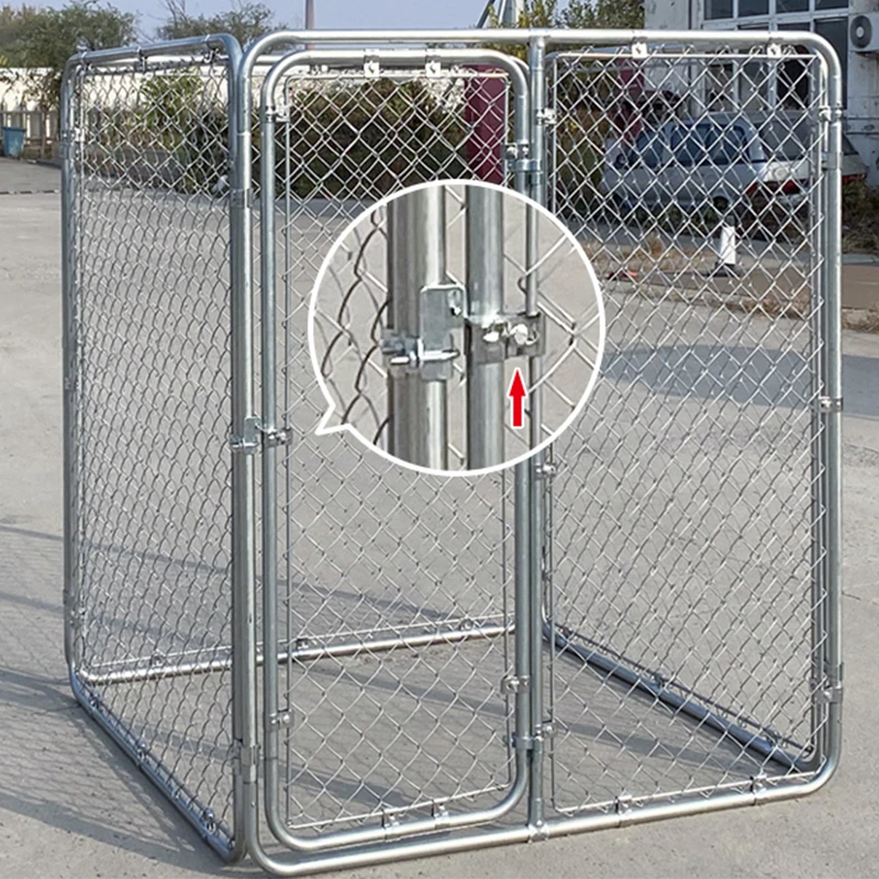 

Лидер продаж, прочная металлическая клетка для собак для больших собак, уличный питомник с прочным дизайном, прямые поставки с фабрики