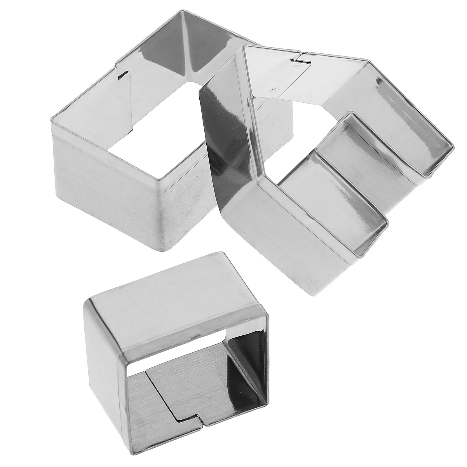 3Pcs Stainless Steel House Cookie Cutter Set Mini Gingerbread DIY Biscuit Mold for Chocolate Cupcake Fondant Cookie Cutter Set