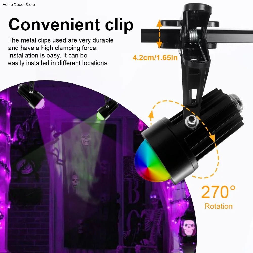 Cord Dimmable USB Powered LED Light Adjustable Clip Multi Color Changing Ambient Spot Lamp Energy-Saving LED Compact Lightweight