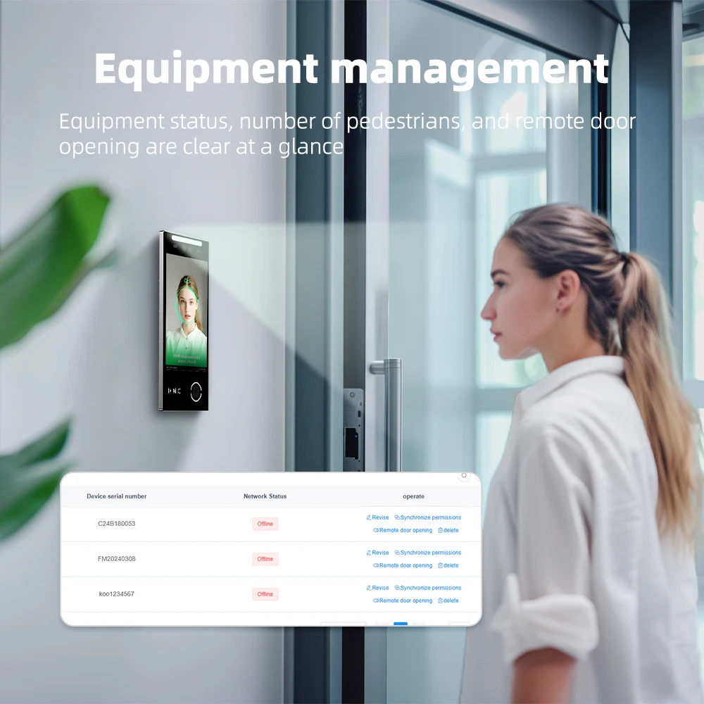 Feocey DejaOS Access Control System Time Attendance Face Recognition QR Code Access Control Free SDK For Gym Elevator School
