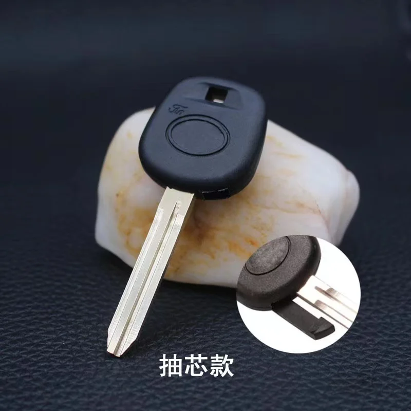 10pcs/lot Uncut Transponder Ignition Car Key for Toyota RAV4 PRADO COROLLA Camry Tacoma Toy43 Blade No Ch