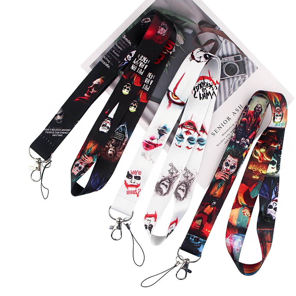 

Horror Movies Lanyards for Keys Neck Strap For Card Badge Gym Keychain Key Holder Hanging Rope Keyring Accessories Gifts