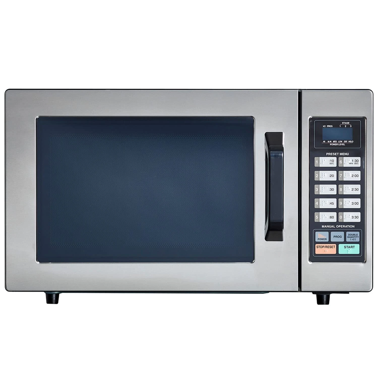 Consumer NE1054F 1000 Watt Commercial Microwave Oven With 10 Programmable Memory, Stainless