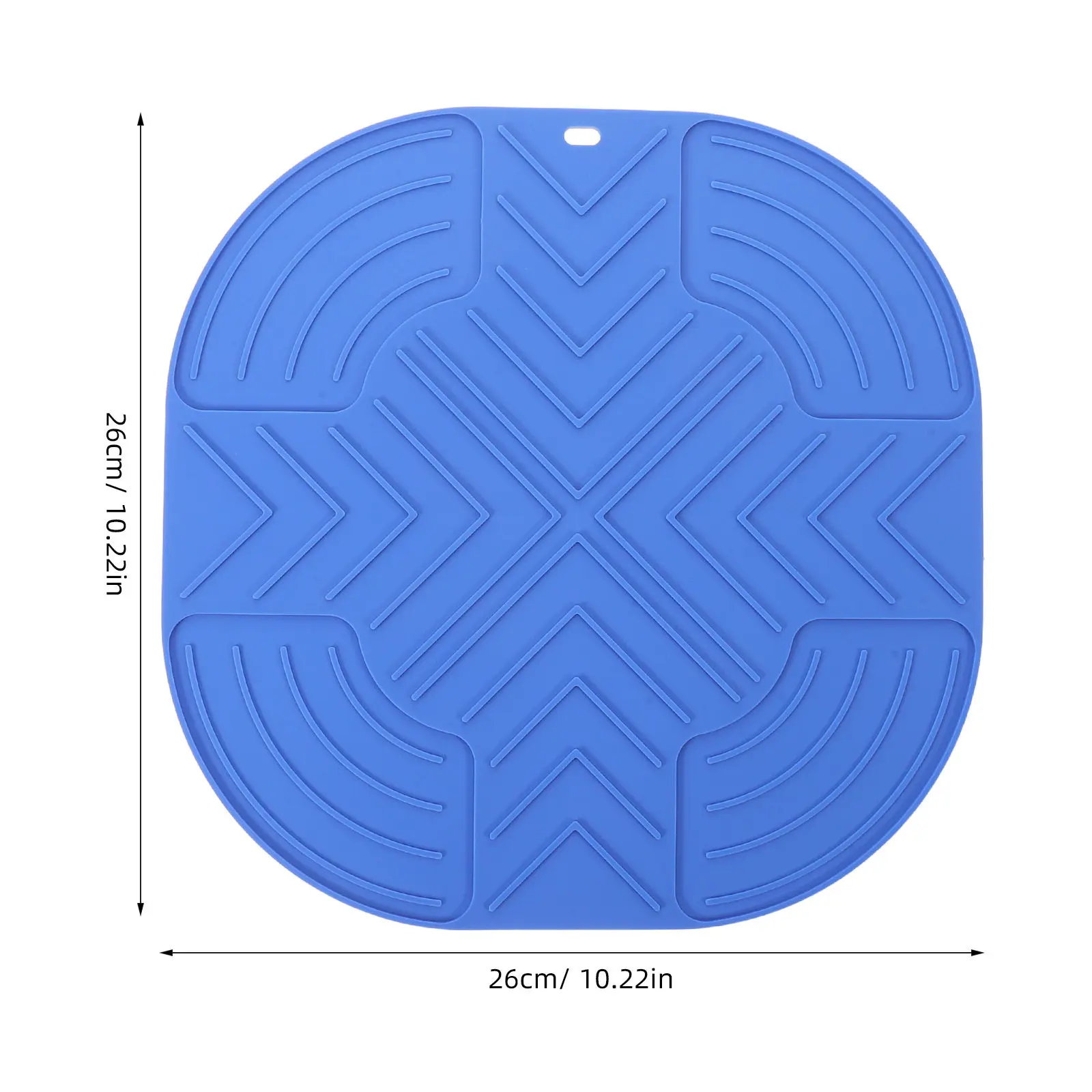 Tapete de Silicone Resistente ao Calor para Fritadeira a Ar 10.24x10.24 Antiderrapante Espesso Isolante Protetor de Bancada de Cozinha para Forno e Cu