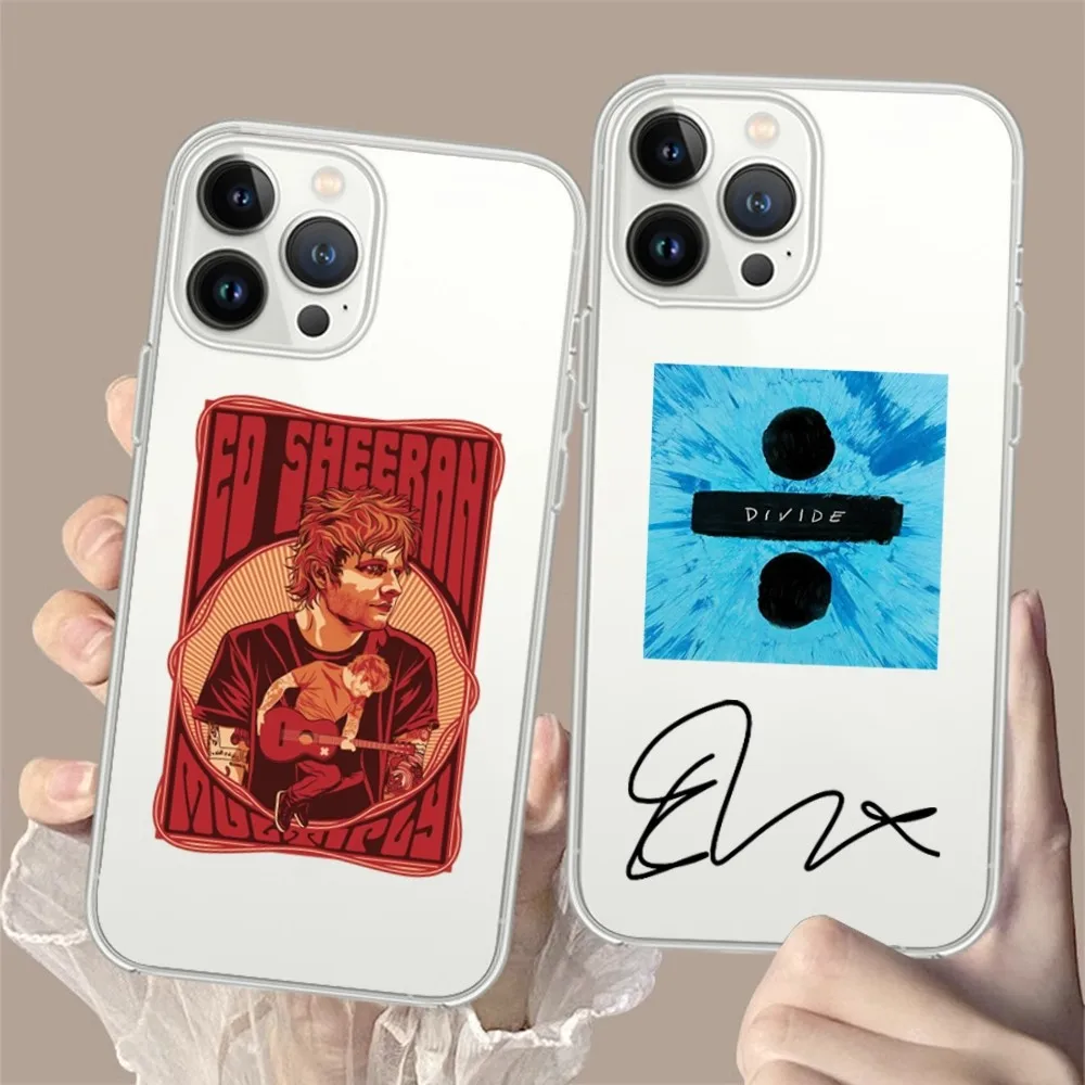 Singer E-Edd S-Sheerans Phone Case For iPhone15 14 12 13 11 Pro Max XR X XS MAX 15 14 13 Pro 15 plus