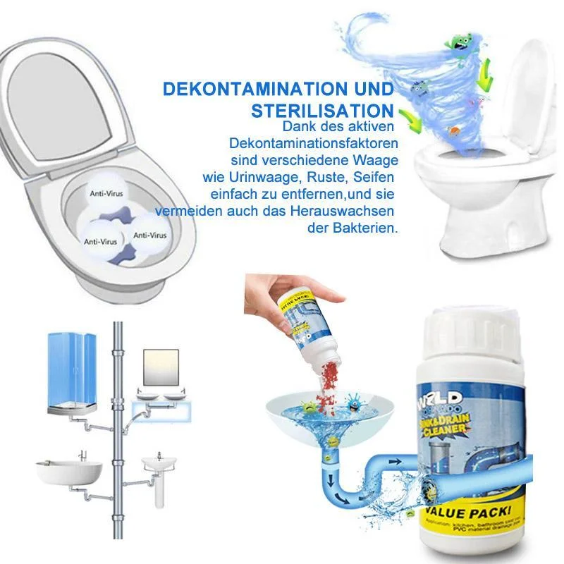100ML/g DropShipping Powerful Kitchen Pipe Dredging Agent Dredge Deodorant Toilet Sink Drain Cleaner Sewer Fast Cleaning Tools