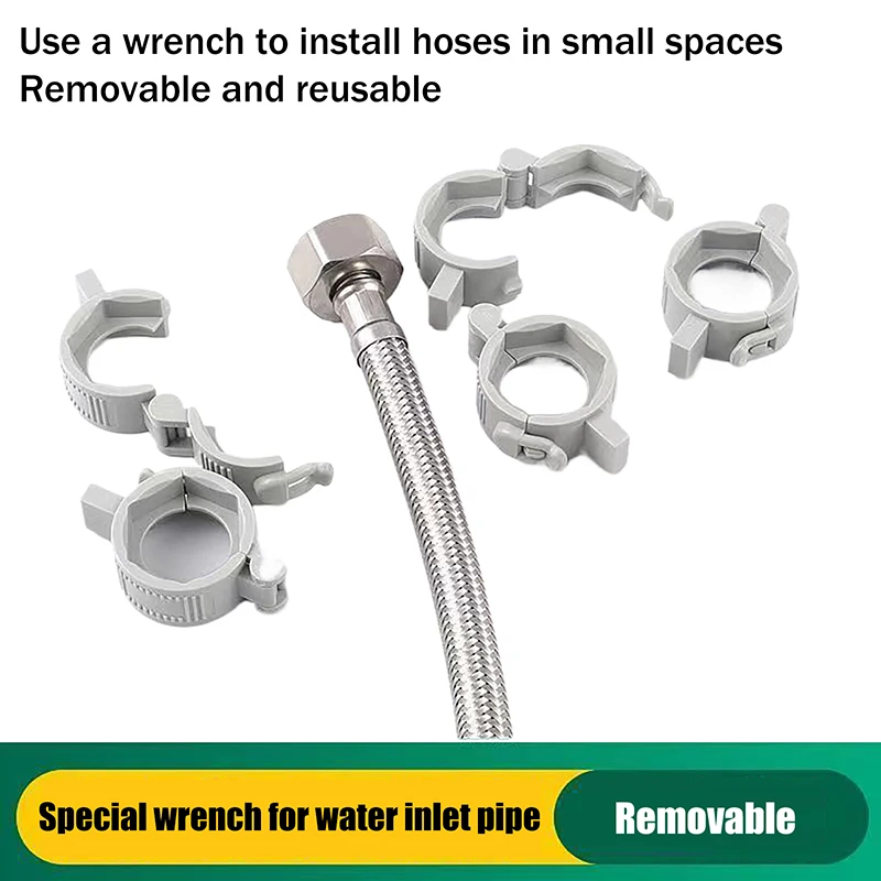 4/10Pcs Faucet Hose Wrenches Plastic Mechanical Water Supply Wrench For Toilet Angle Valve Removable Installation