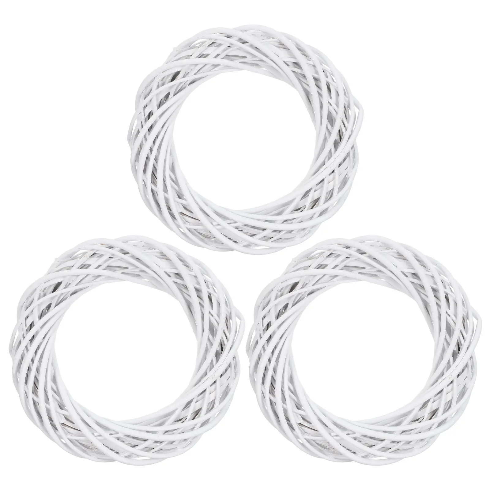 

3Pcs Natural Grapevine Wreath Rings Rustic Rattan Vine Branch Hoop DIY Craft Supplies Wedding Christmas Festival Door Decor