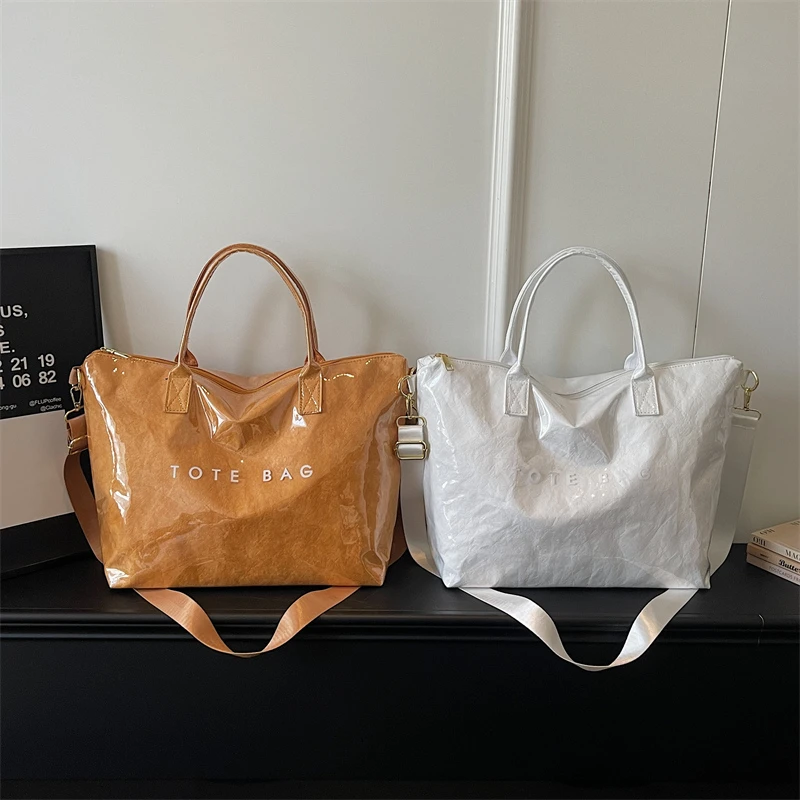 Modische Hochwertige Transparente PVC-Tragetasche mit Großer Kapazität, Wasserdichte Jelly-Tasche, Outdoor-Handtasche für Tägliche Reisen und Tourismus – Detail 3