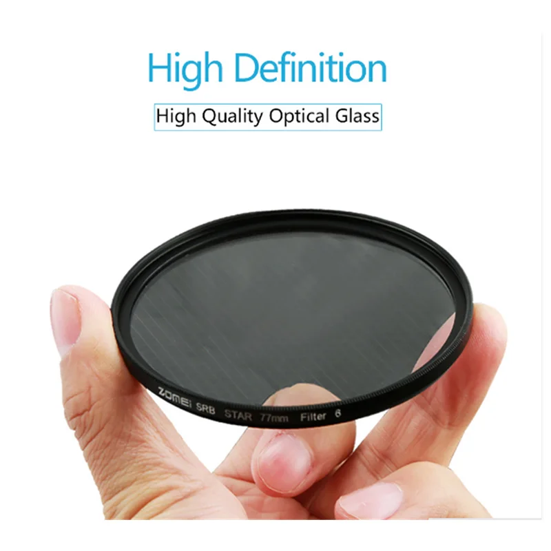 Zomei ستار تصفية 52 55 58 62 67 72 77 82 مللي متر ستار تأثير وميض لكانون نيكون سوني كاميرا عدسة خط تصفية 4 6 8 شعاع تصفية