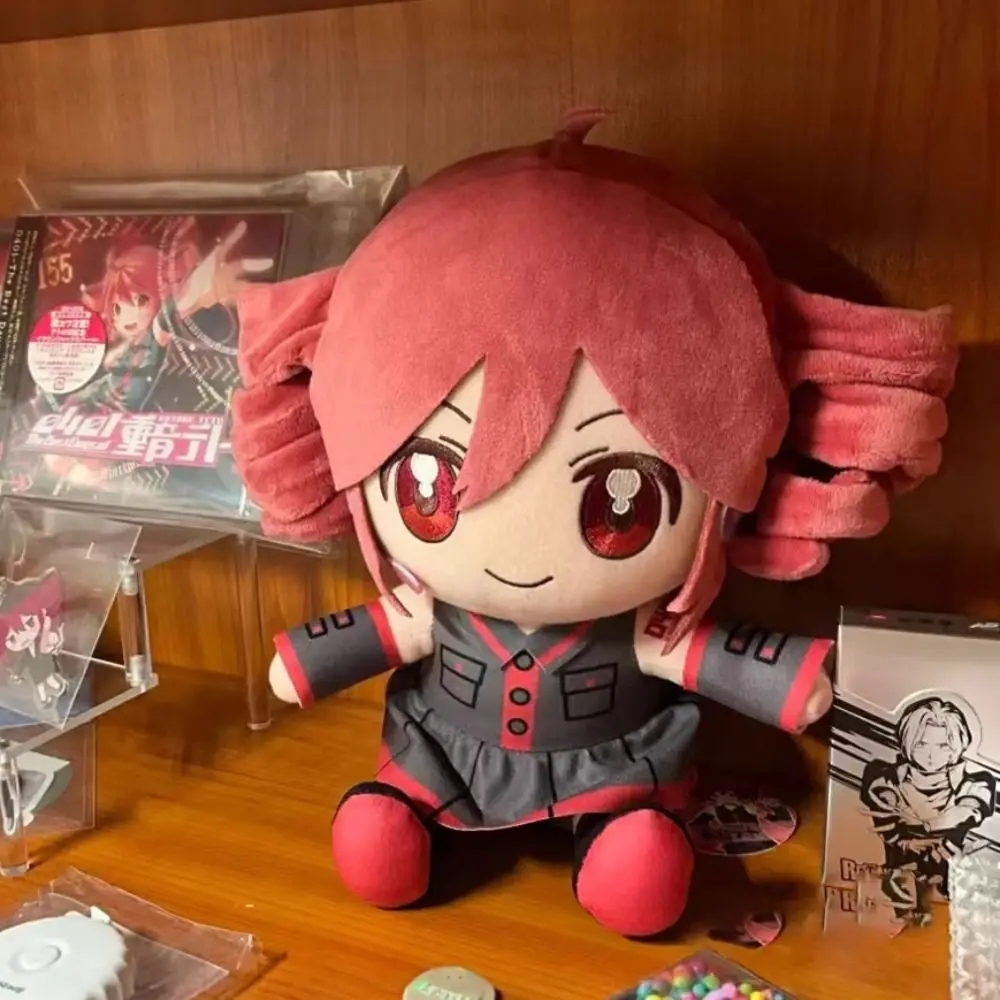 Kasane Teto Plush Toy Soft Doll Stuffed Plushies Figure Anime Cosplay Cartoon Birthday Present Christmas Gift for Fans Girl