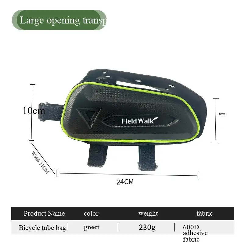 Waterproof Large Capacity Bicycle Frame Bag Mountain Bike Front Beam Bag for Riding Upper Tube Bike Bag