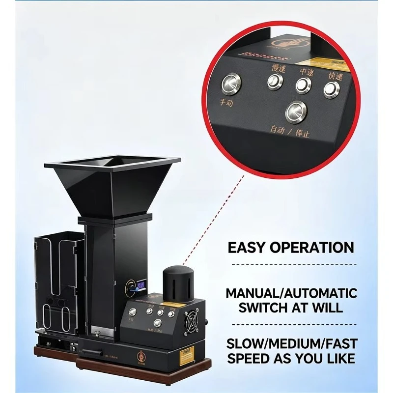 Fully Automatic Cigarette Rolling Machine and Cigarette Filling Machine,,compatible with Cigarette Tubes of 65 80 Specifications