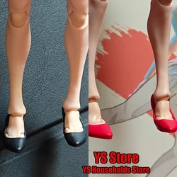 Romankey x cowl 1/12 Scale Mobile Suit Girl Black Red Simple High Heels Shoes Accessory For 6