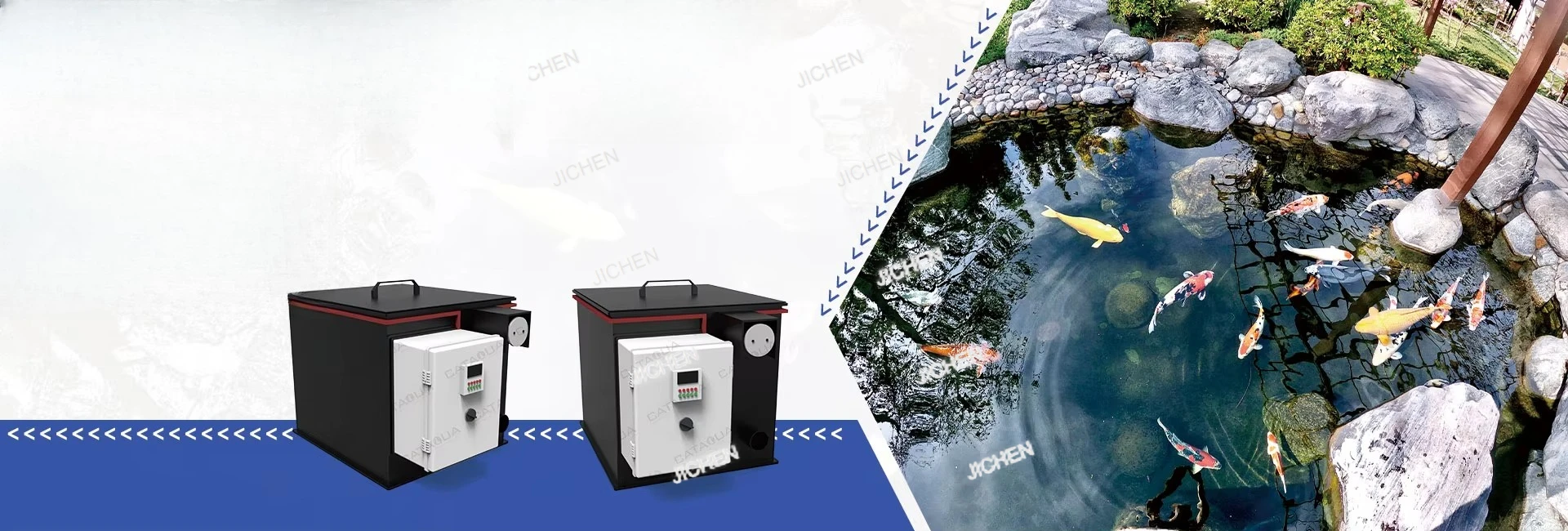 

HS 5M ³/h Durable low maintenance rotary drum filter fish ponds for residential and garden ponds