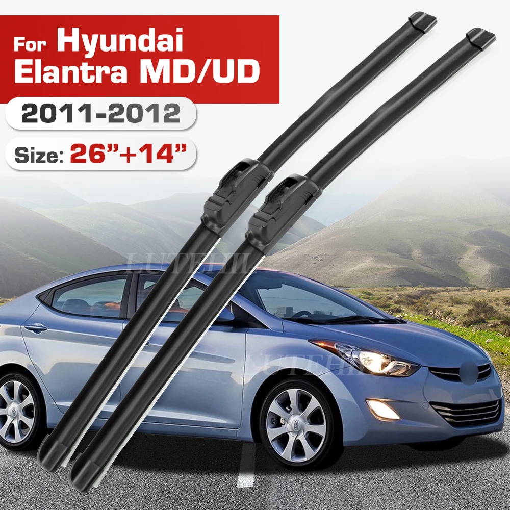 

Стеклоочиститель для Hyundai Elantra MD/UD 2011-2015 2012 2013 2014 передние щетки лобового стекла щетка 26 "+ 14"