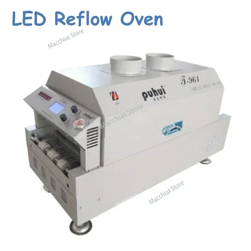 

LED Reflow Oven Infrared Heating 230*730mm Soldering 220V 6 Temperature Zone T961