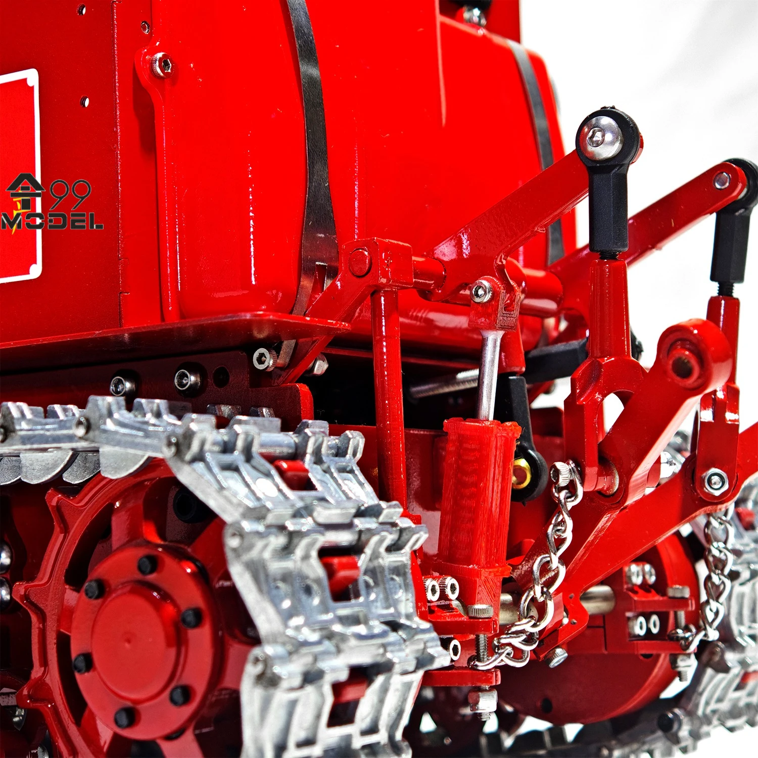 Crawler RC Bulldozer 1/12 Dongfanghong Hydraulic RC Bulldozer Metal Model with Light and Sound System Remote Control Car Boy Toy