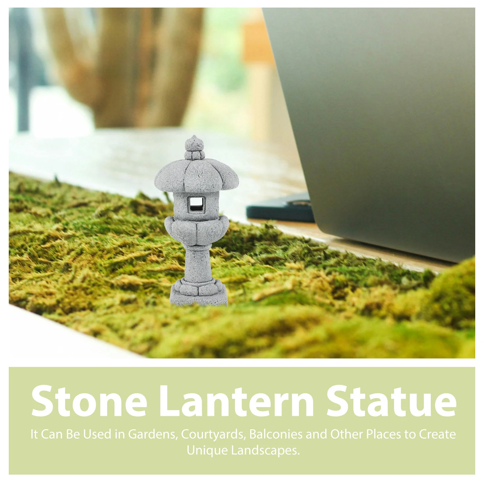 

1pcs Miniature Stone Micro Landscape Ornament Terrarium Statue Wenchang Tower Models Zen Fengshui Decoration Aquarium Tower