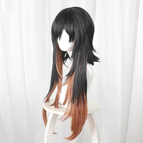 

Парик для косплея Аниме Гачиакута Амо Эмпул, длинный черно-оранжевый, для карнавала, Хэллоуина, вечеринок, для женщин и девушек, для ролевых игр